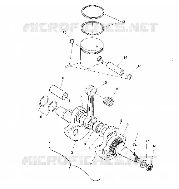 VILEBREQUIN AND PISTON ASSEMBLY (4914781478032A)
