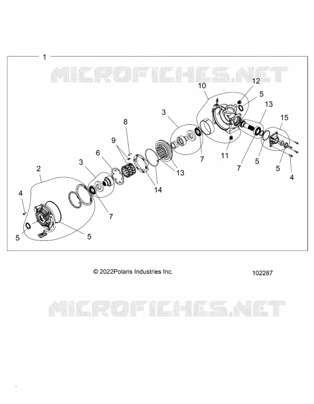 SYSTÃˆME DE TRANSMISSION, FRONT GEARCASE INTERNALS