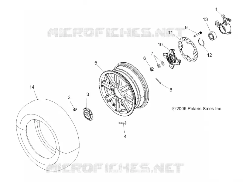 ROUES, FRONT and HUB