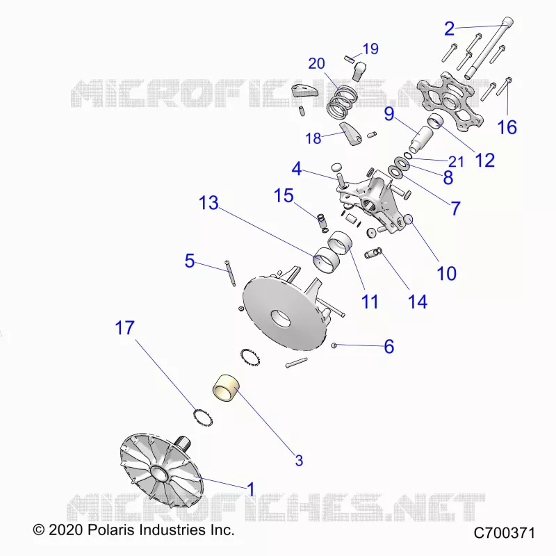 SYSTÃˆME DE TRANSMISSION, PRIMARY CLUTCH