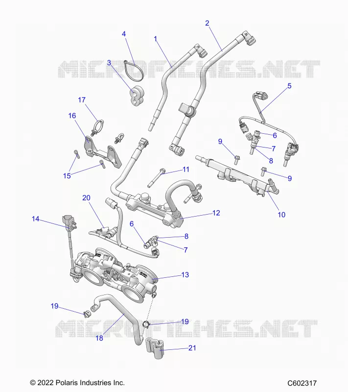 SYSTÃˆME D'ALIMENTATION, RAIL, LINES AND THROTTLE BODY
