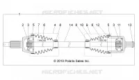 DRIVE TRAIN, TRANSMISSION AVANT SHAFT