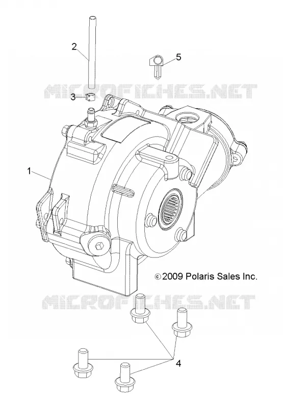 SYSTÈME DE TRANSMISSION, FRONT SUPPORT PONT