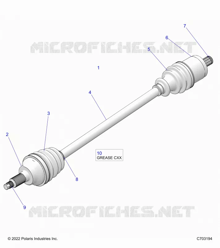 SYSTÃˆME DE TRANSMISSION, HALF SHAFT, FRONT
