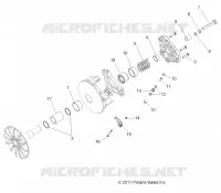 SYSTEME DE TRANSMISSION, PRIMARY CLUTCH