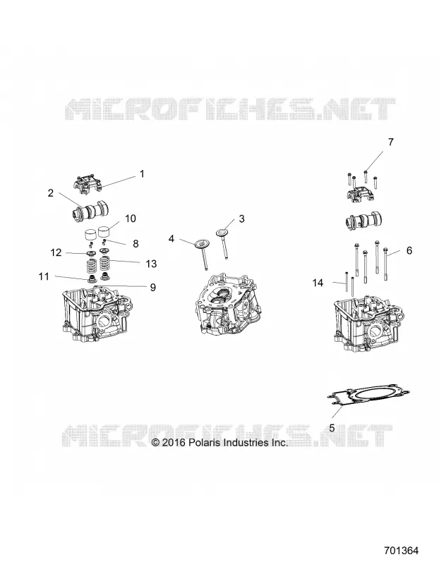 CYLINDRE HEAD, CAMS AND VALVES