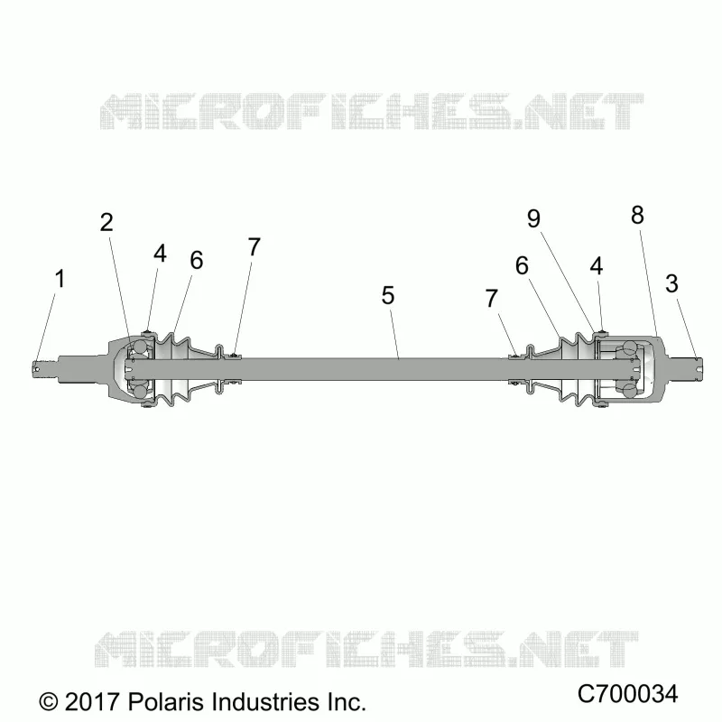 SYSTEME DE TRANSMISSION, FRONT HALF SHAFT