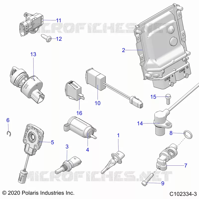 ELECTRICITE, SWITCHES, SENSORS, ECU AND CONTROL MODULES
