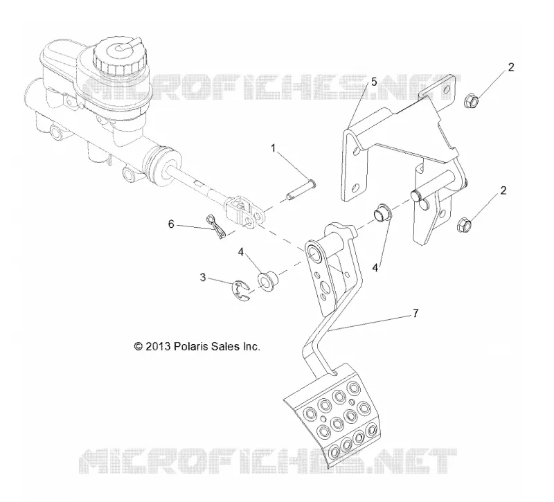 FREINS, PEDAL and MAITRE CYLINDRE MOUNTING