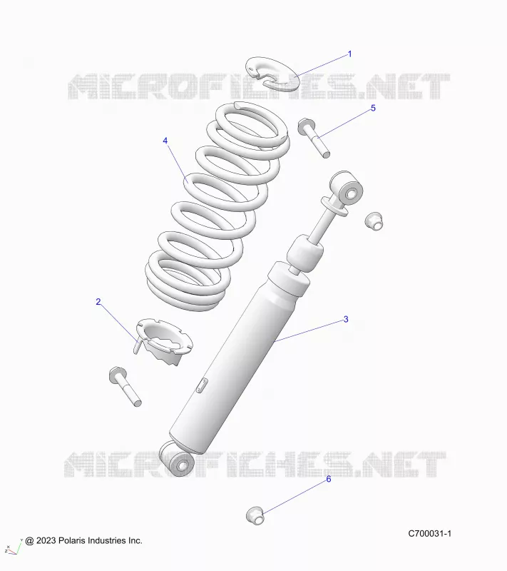 SUSPENSION, AMORTISSEUR AVANT MOUNTING
