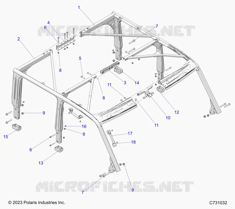 CHASSIS, CAB CADRE