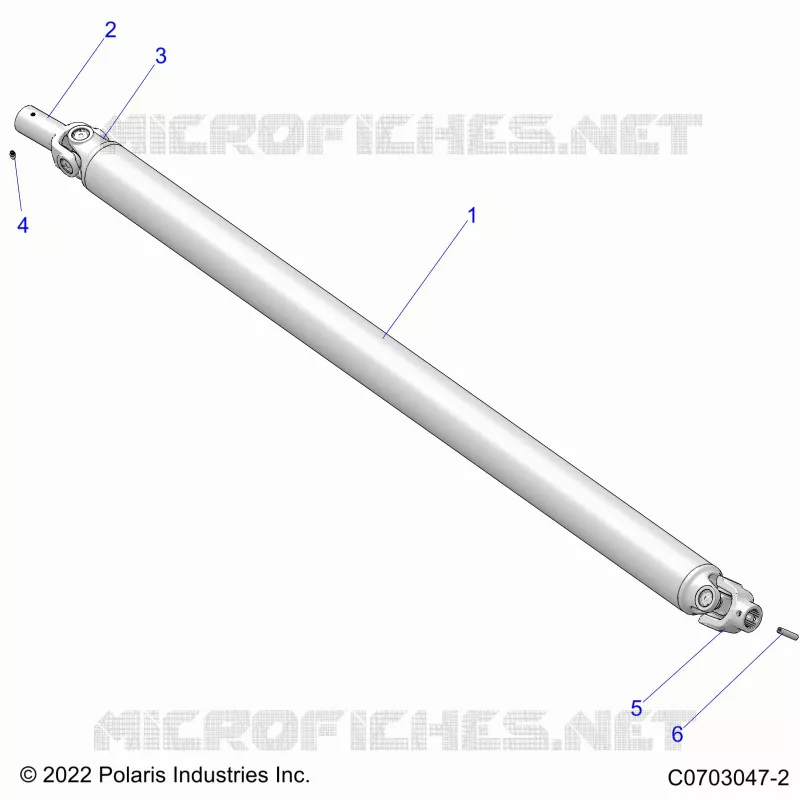 SYSTÃˆME DE TRANSMISSION, PROP SHAFT,FRONT