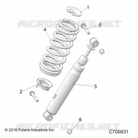 SUSPENSION, AMORTISSEUR AVANT MOUNTING