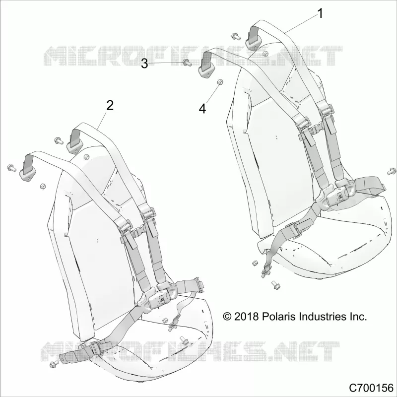 SIEGE BELT MOUNTING