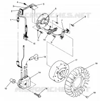 STATOR  TRAIL 0960761, TRAIL TOURING 0960262 and EUROPEAN TRAIL TOURING E9 (4931763176D006)