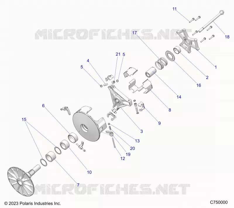 SYSTÃˆME DE TRANSMISSION, PRIMARY CLUTCH
