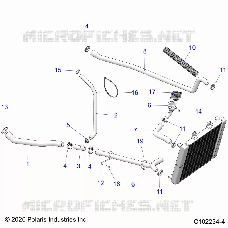 ENGINE, SYSTÃˆME DE REFROIDISSEMENT, HOSES