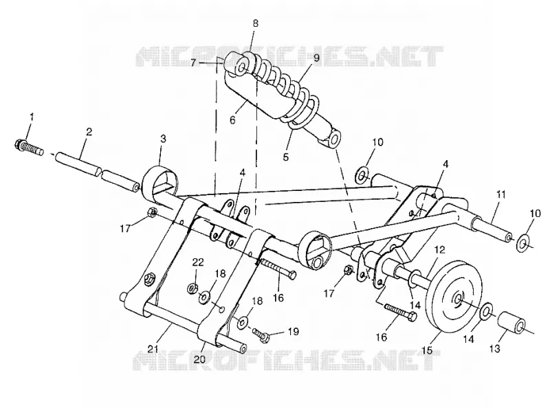 BRAS DE SUSPENSION AVANT (SKS) 700 SKS 0970566 AND EUROPEAN 700 SKS E970566 (4938573857B013)