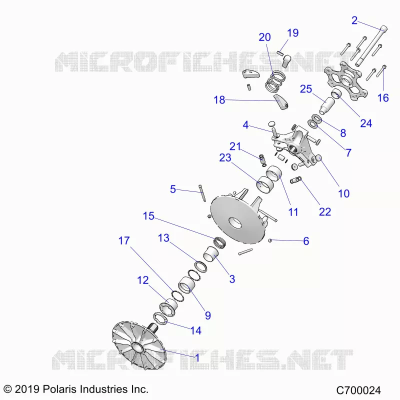 SYSTEME DE TRANSMISSION, PRIMARY CLUTCH