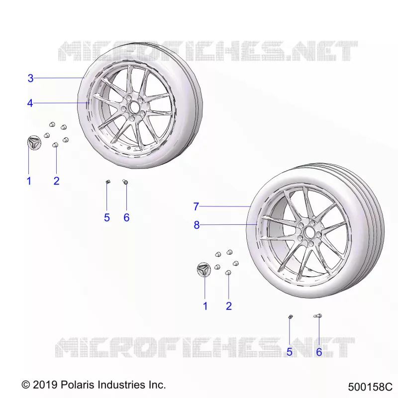 ROUES, FRONT AND REAR