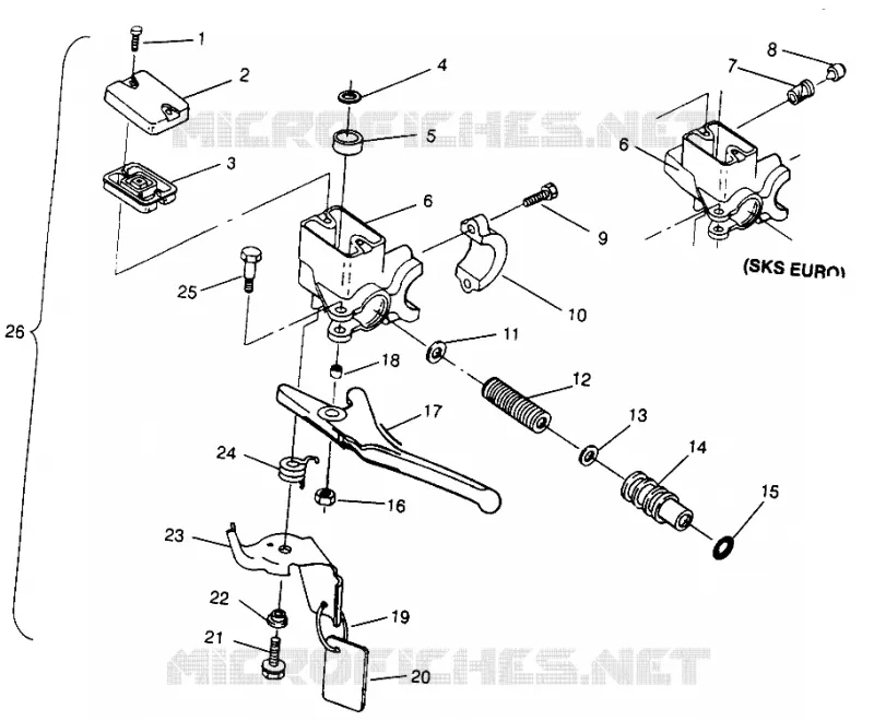 MAITRE CYLINDRE ULTRA SKS 0960578, EUROPEAN ULTRA SKS E960578, and ULTRA RM (4931683168B009)