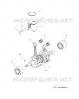 ENGINE, PISTON AND VILEBREQUIN (1205961)