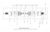 DRIVE TRAIN, DRIVE ARBRE DE TRANSMISSION ARRIERE