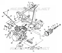 SUPPORT MOTEUR 4X4 350L S938139 (4924342434004A)