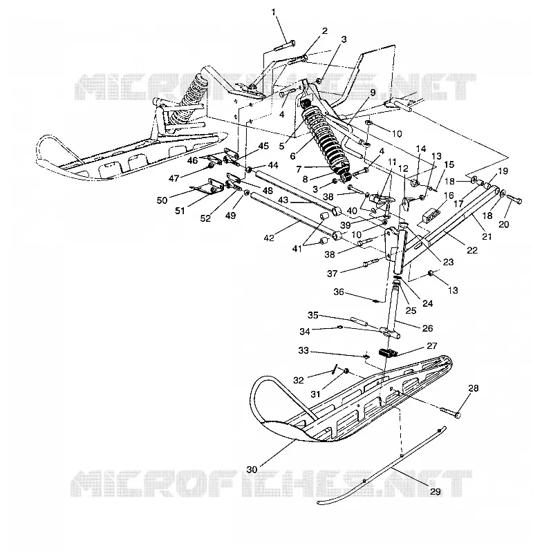 SUSPENSION AVANT AND SKI 500 EFI/0930674 AND  500 EFI SKS/0930574 (4922962296011A)