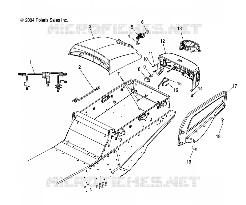 CARGO BOX/FEU ARRIERE ASM.