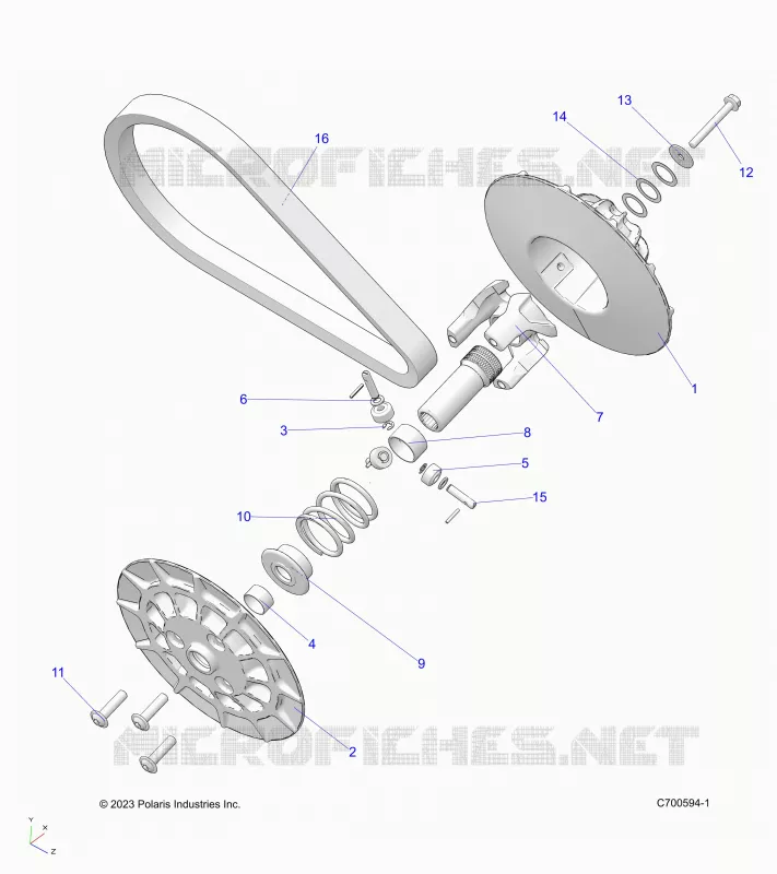 SYSTÃˆME DE TRANSMISSION, SECONDARY CLUTCH