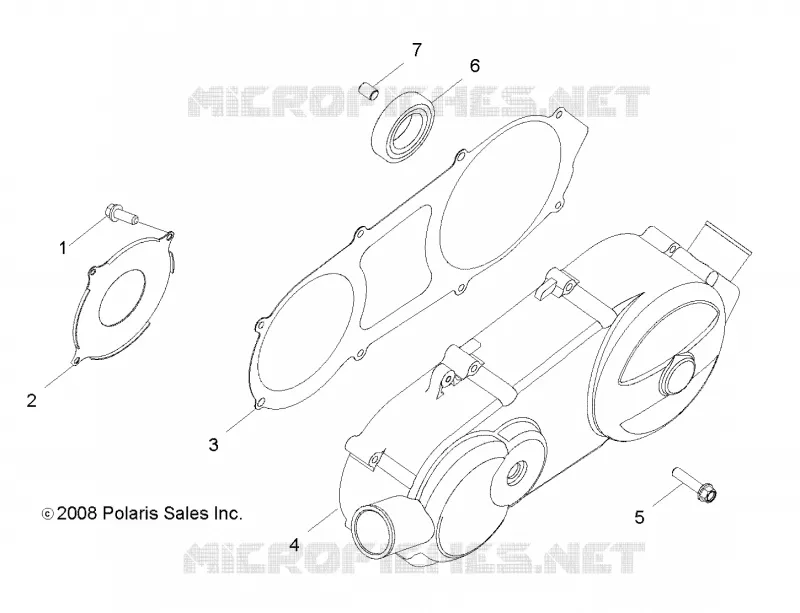 CARTERS MOTEUR COVER, LH