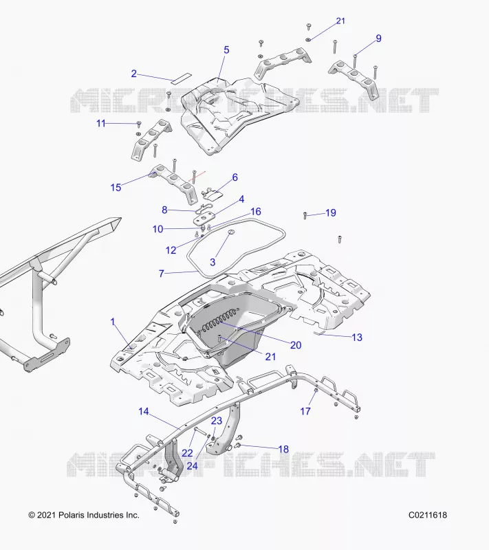 CARROSSERIE ARRIERE RACK