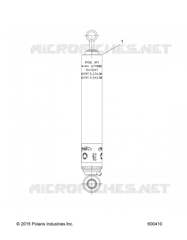 SUSPENSION, AMORTISSEUR ARRIERE TRACK (7043047)
