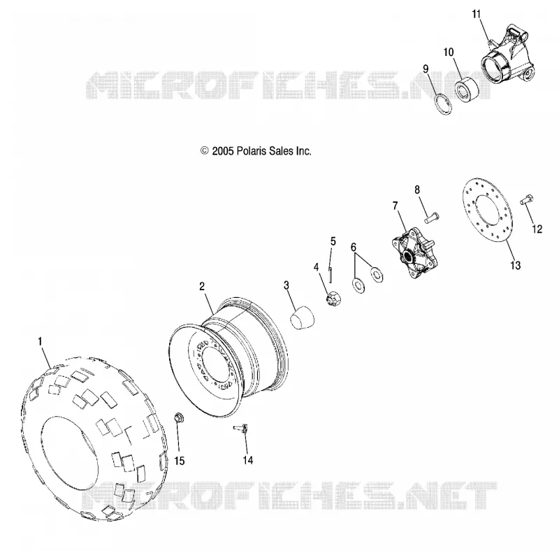 ROUE ARBRE DE TRANSMISSION ARRIERE