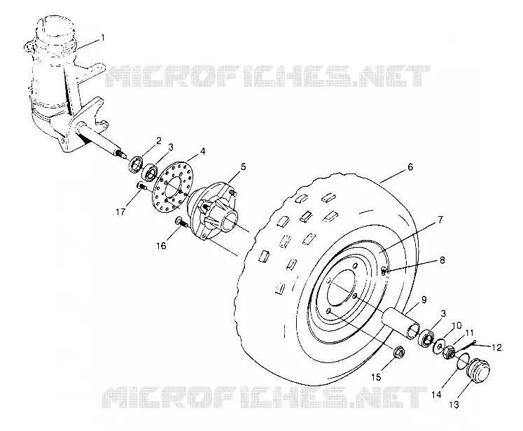ROUE AVANT Trail Blazer W957221 (4930363036B002)