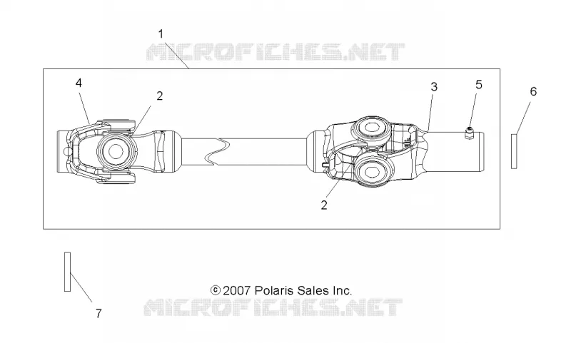 DRIVE TRAIN, ARBRE DE TRANSMISSION AVANT
