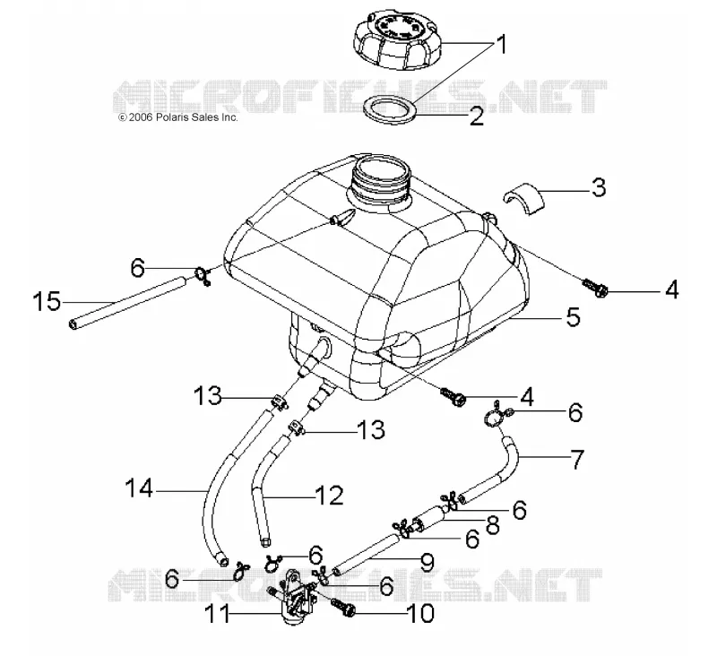 RESERVOIR DE CARBURANT and HOSES