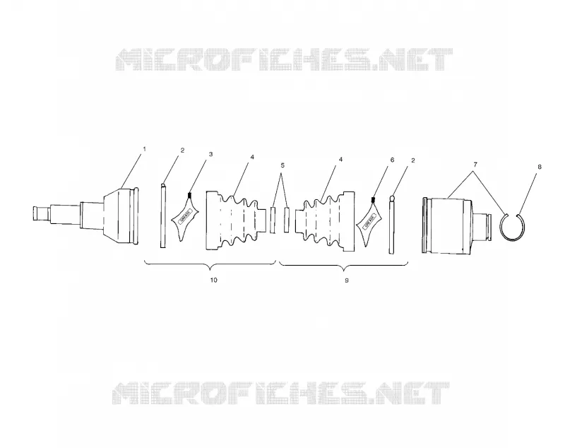 ARBRE DE TRANSMISSION ARRIERE