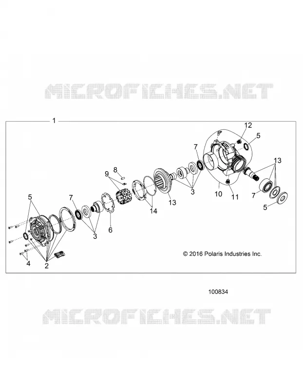 SYSTÃˆME DE TRANSMISSION, FRONT GEARCASE INTERNALS