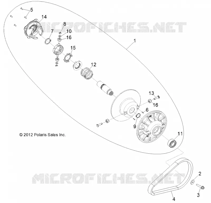 SYSTEME DE TRANSMISSION, SECONDARY CLUTCH