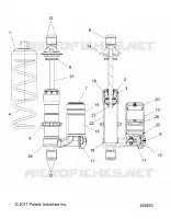 SUSPENSION, AMORTISSEUR AVANT TRACK