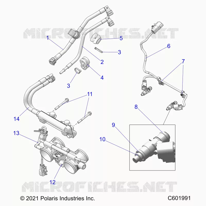 SYSTÃˆME D'ALIMENTATION, RAIL, LINES AND THROTTLE BODY