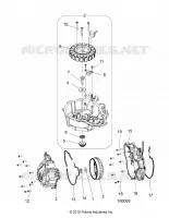 ENGINE, STATOR COVER AND FLYROUE -A17SES57F1/F2/FL/SET57F1 