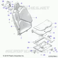 SIEGE ASM. REAR, STANDARD