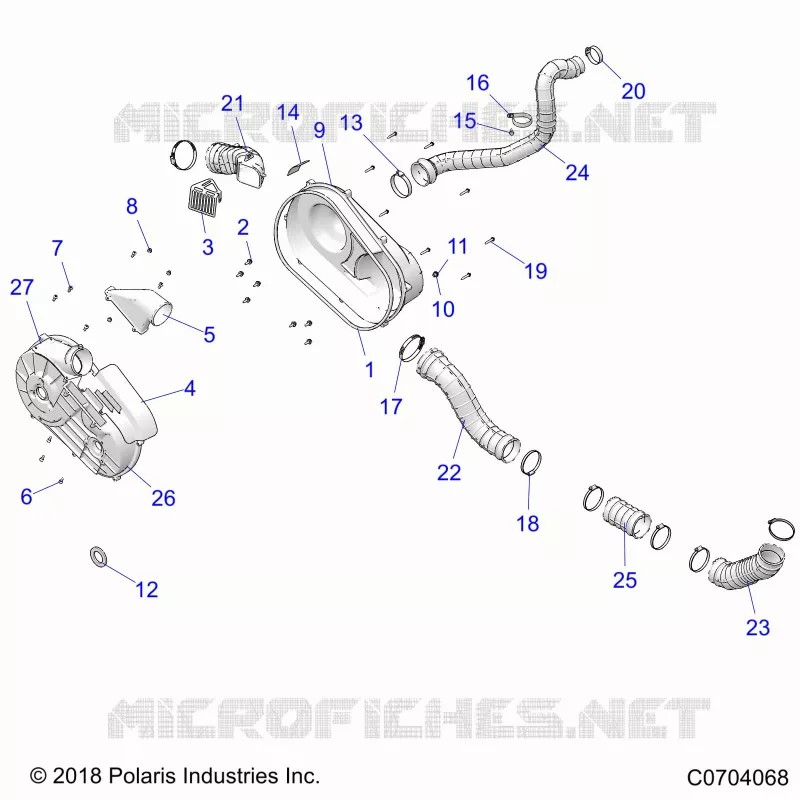 SYSTÃˆME DE TRANSMISSION, CLUTCH COVER AND DUCTING