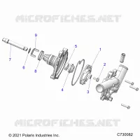 MOTEUR, WATERPUMP ASSEMBLY- R24RRE99FJ/RRS99CJ/F9/FJ/C9/CK/RRP99CJ (C730082)