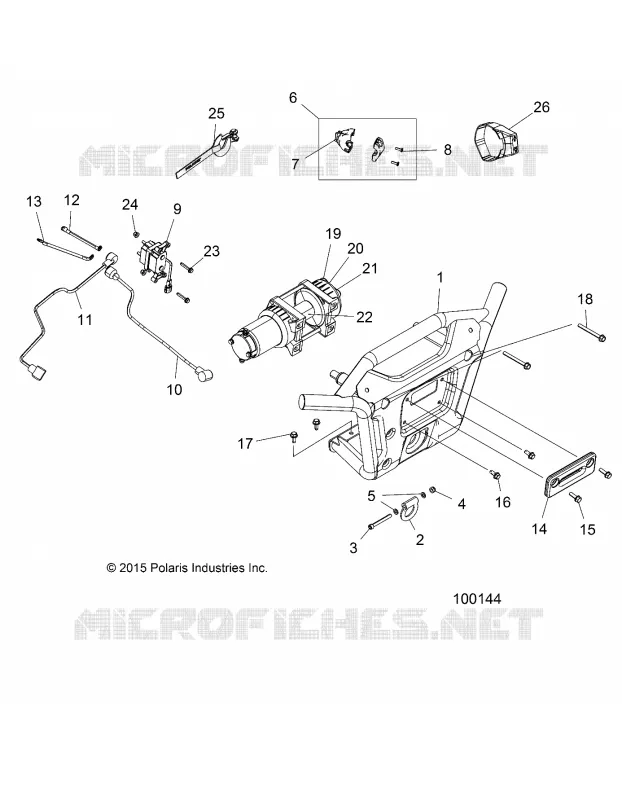 PARE CHOCS AVANT WINCH AND MOUNTING