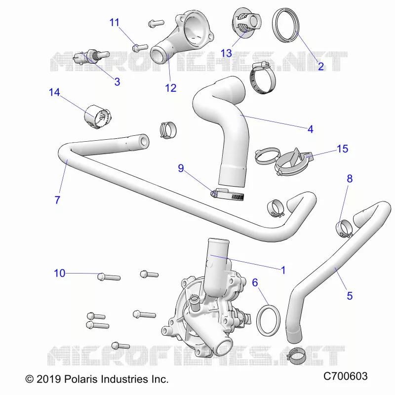 MOTEUR, WATERPUMP AND BYPASS
