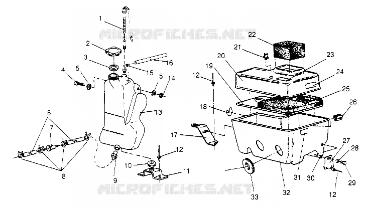 RESERVOIR D'HUILE / BOITE A AIR WIDETRAK GT 0952061 and  EUROPEAN WIDETRAK GT E (4928962896C006)